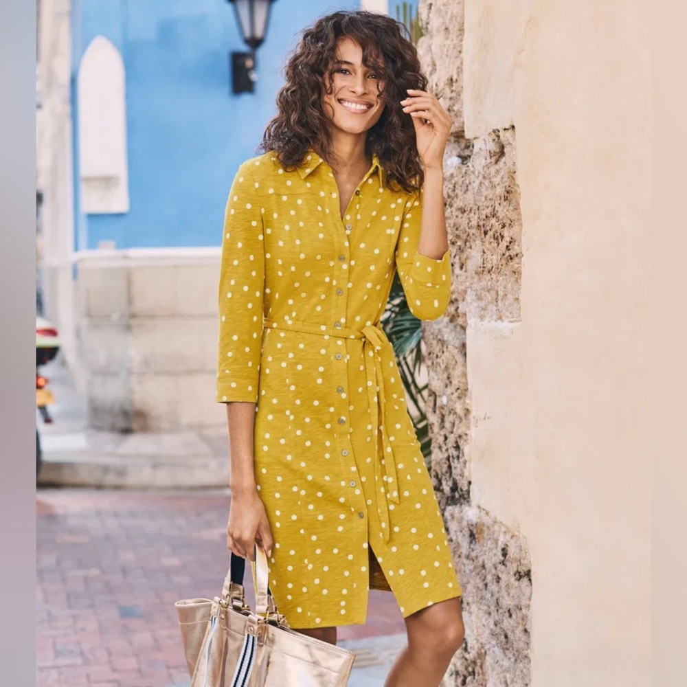 Boden Tara Jersey Shirt Dress
